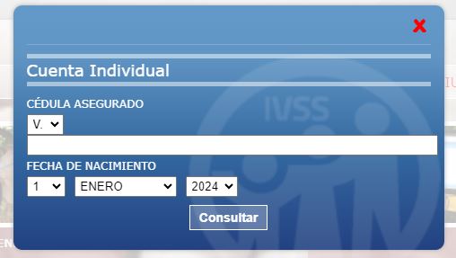 Consulta cuenta individual IVSS